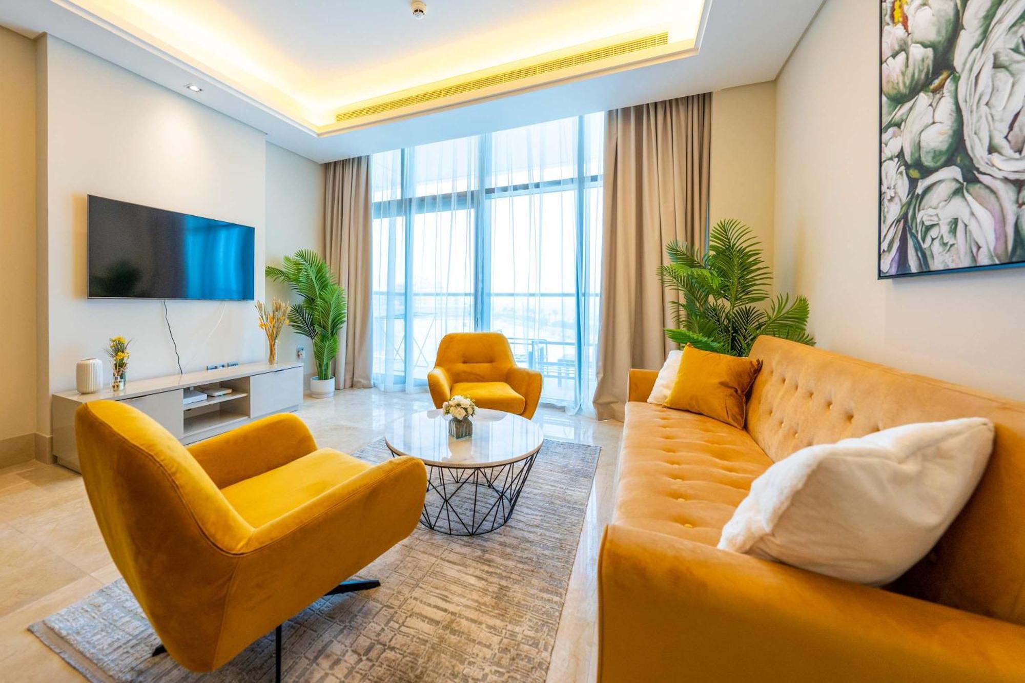 Spacious Beachfront 2 Bedroom Apartment - The 8 Dubái Exterior foto